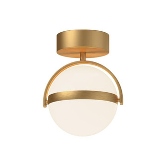 Globo 7-in Brushed Gold LED Flush Mount (7713|FM301001BG)