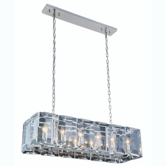 Monaco 12 Light Polished Nickel Chandelier Clear Glass Crystal (758|1212D40PN)