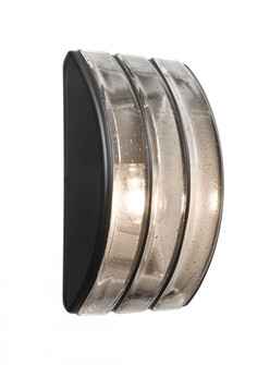 Besa, Aqua Series Wall Sconce, Black/Clear Bubble, 1x75W Medium Base (127|AQUARBV-CL-BK)