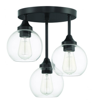 Glenda 3 Light Semi Flush in Flat Black (20|56253-FB)