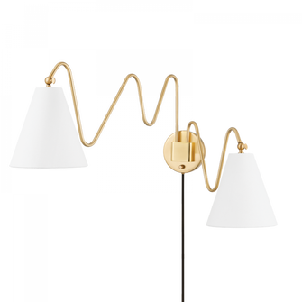 Onda Plug-In Sconce (6939|HL699102-AGB)