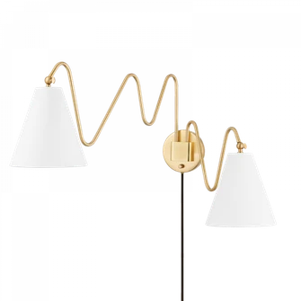 Onda Plug-In Sconce (6939|HL699102-AGB)