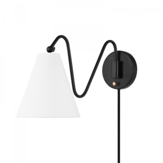 Onda Plug-In Sconce (6939|HL699101-SBK)