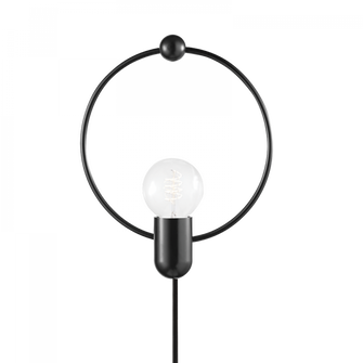 Darcy Plug-In Sconce (6939|HL638201-SBK)