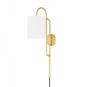 Caroline Plug-in Sconce (6939|HL641201-AGB)