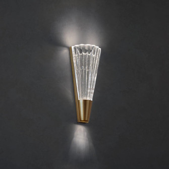 Origami 14in LED 3000K/3500K/4000K 120V-277V Wall Sconce in Aged Brass (168|S7214-700H)