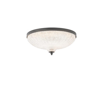 Roma 16in LED 3000K/3500K/4000K 120V-277V Flush Mount in Aged Brass with Clear Optic Crystal (168|S6016-700O)
