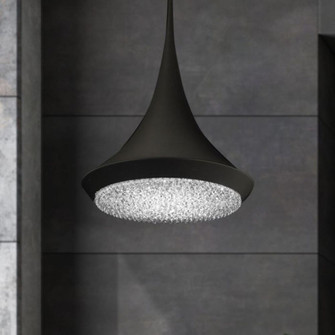 Verita 18in LED 3000K/3500K/4000K 120V-277V Pendant in Soft Gold with Clear Optic Crystal (168|S5518-709O)