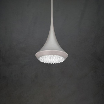Verita 8in LED 3000K/3500K/4000K 120V-277V Mini Pendant in Black with Clear Optic Crystal (168|S5508-18O)