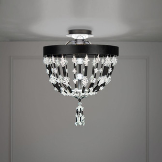 Bali 16IN LED 3000K/3500K/4000K 120V/277V Semi-Flush Mount in Antique Silver with Optic Crystal (168|S2817-48O)