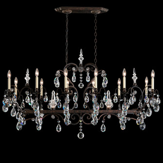 Renaissance 14 Light 120V Chandelier in Heirloom Gold with Clear Crystals from Swarovski (168|3796N-22S)