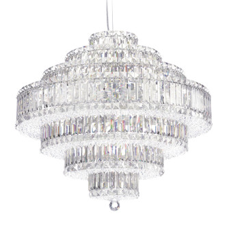 Plaza 31 Light 120V Pendant in Polished Stainless Steel with Clear Crystals from Swarovski (168|6677S)