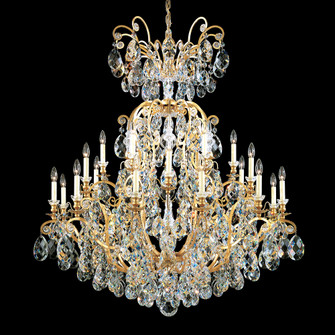 Renaissance 25 Light 120V Chandelier in Antique Silver with Clear Heritage Handcut Crystal (168|3774-48)