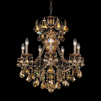 New Orleans 7 Light 120V Chandelier in Heirloom Bronze with Clear Heritage Handcut Crystal (168|3656-76H)