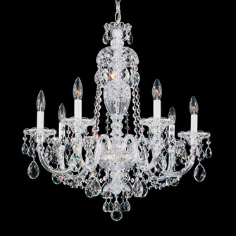 Sterling 7 Light 120V Chandelier in Polished Silver with Clear Heritage Handcut Crystal (168|2995-40H)