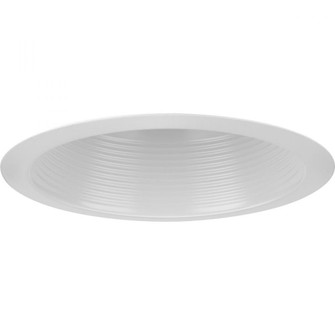 6'' Satin White Recessed Step Baffle Trim for 6'' Housing (P806N series) (149|P806000-028)