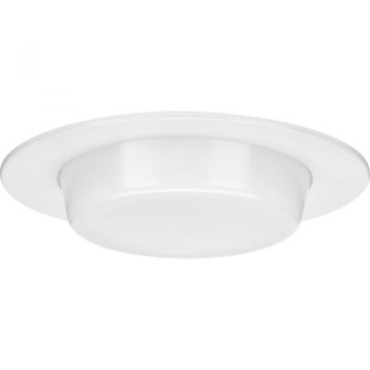 6'' Satin White Recessed Drop Lensed Shower Trim with Frosted Glass Diffuser for 6'' Housing ( (149|P806005-028)