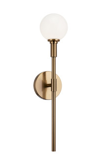 Candlestix Aged Gold Brass Wall Sconce (3605|W64801AGOP)