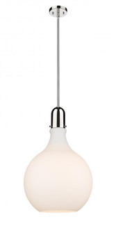 Amherst - 1 Light - 16 inch - Polished Nickel - Stem hung - Pendant (3442|492-1S-PN-G581-16-LED)