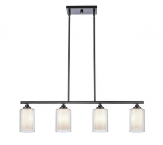 Fairbank - 4 Light - 34 inch - Matte Black - Stem hung - Island Light (3442|342-4I-BK-CLW-LED)