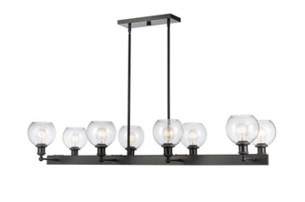 Concord - 8 Light - 48 inch - Matte Black - Stem hung - Island Light (3442|341-8CR-BK-G124-6)