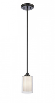 Fairbank - 1 Light - 4 inch - Matte Black - Stem hung - Mini Pendant (3442|342-1S-BK-CLW)