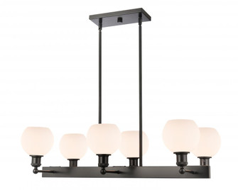 Concord - 6 Light - 35 inch - Matte Black - Stem hung - Island Light (3442|341-6CR-BK-G121-6)