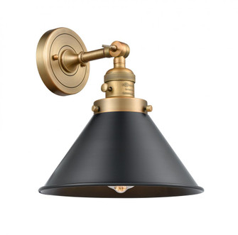 Briarcliff - 1 Light - 10 inch - Brushed Brass - Sconce (3442|203SW-BB-M10-BK-LED)
