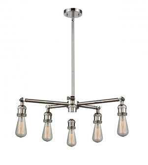 Bare Bulb 6 Light Chandelier (3442|207NH-6CR-PN)
