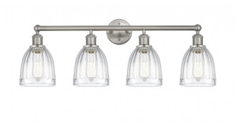 Brookfield - 4 Light - 33 inch - Brushed Satin Nickel - Bath Vanity Light (3442|616-4W-SN-G442)