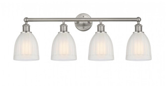 Brookfield - 4 Light - 33 inch - Brushed Satin Nickel - Bath Vanity Light (3442|616-4W-SN-G441)