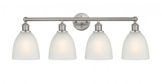 Castile - 4 Light - 33 inch - Brushed Satin Nickel - Bath Vanity Light (3442|616-4W-SN-G381)