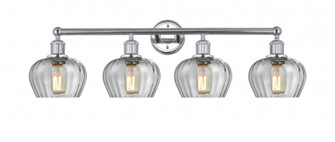 Fenton - 4 Light - 34 inch - Polished Chrome - Bath Vanity Light (3442|616-4W-PC-G92)