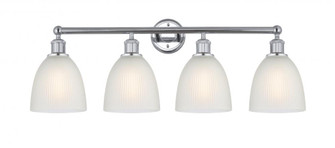 Castile - 4 Light - 33 inch - Polished Chrome - Bath Vanity Light (3442|616-4W-PC-G381)