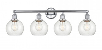 Athens - 4 Light - 33 inch - Polished Chrome - Bath Vanity Light (3442|616-4W-PC-G124-6)