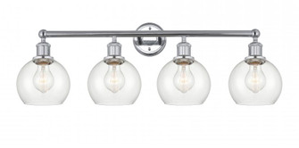 Athens - 4 Light - 33 inch - Polished Chrome - Bath Vanity Light (3442|616-4W-PC-G122-6)