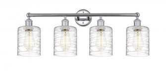 Cobbleskill - 4 Light - 32 inch - Polished Chrome - Bath Vanity Light (3442|616-4W-PC-G1113)
