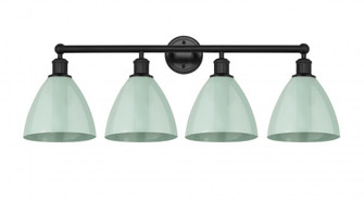 Plymouth - 4 Light - 35 inch - Matte Black - Bath Vanity Light (3442|616-4W-BK-MBD-75-SF)