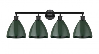 Plymouth - 4 Light - 35 inch - Matte Black - Bath Vanity Light (3442|616-4W-BK-MBD-75-GR)