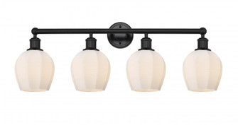 Norfolk - 4 Light - 33 inch - Matte Black - Bath Vanity Light (3442|616-4W-BK-G461-6)