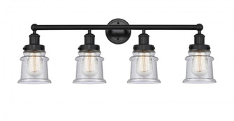 Canton - 4 Light - 32 inch - Matte Black - Bath Vanity Light (3442|616-4W-BK-G184S)
