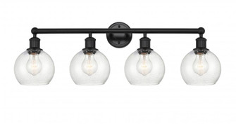 Athens - 4 Light - 33 inch - Matte Black - Bath Vanity Light (3442|616-4W-BK-G124-6)