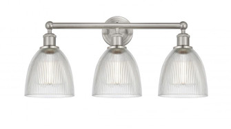 Castile - 3 Light - 24 inch - Brushed Satin Nickel - Bath Vanity Light (3442|616-3W-SN-G382)