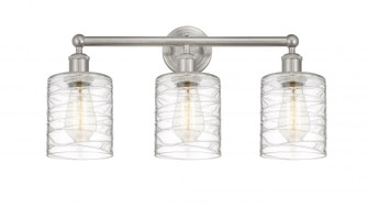 Cobbleskill - 3 Light - 23 inch - Brushed Satin Nickel - Bath Vanity Light (3442|616-3W-SN-G1113)