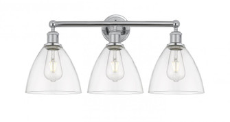 Bristol - 3 Light - 26 inch - Polished Chrome - Bath Vanity Light (3442|616-3W-PC-GBD-752)
