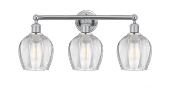 Norfolk - 3 Light - 24 inch - Polished Chrome - Bath Vanity Light (3442|616-3W-PC-G462-6)