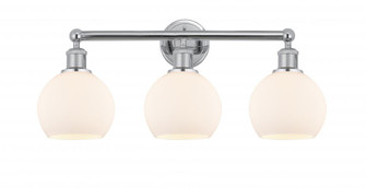 Athens - 3 Light - 24 inch - Polished Chrome - Bath Vanity Light (3442|616-3W-PC-G121-6)