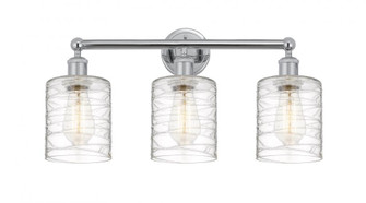 Cobbleskill - 3 Light - 23 inch - Polished Chrome - Bath Vanity Light (3442|616-3W-PC-G1113)