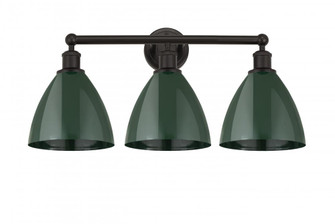 Plymouth - 3 Light - 26 inch - Oil Rubbed Bronze - Bath Vanity Light (3442|616-3W-OB-MBD-75-GR)