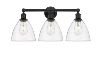 Bristol - 3 Light - 26 inch - Matte Black - Bath Vanity Light (3442|616-3W-BK-GBD-752)